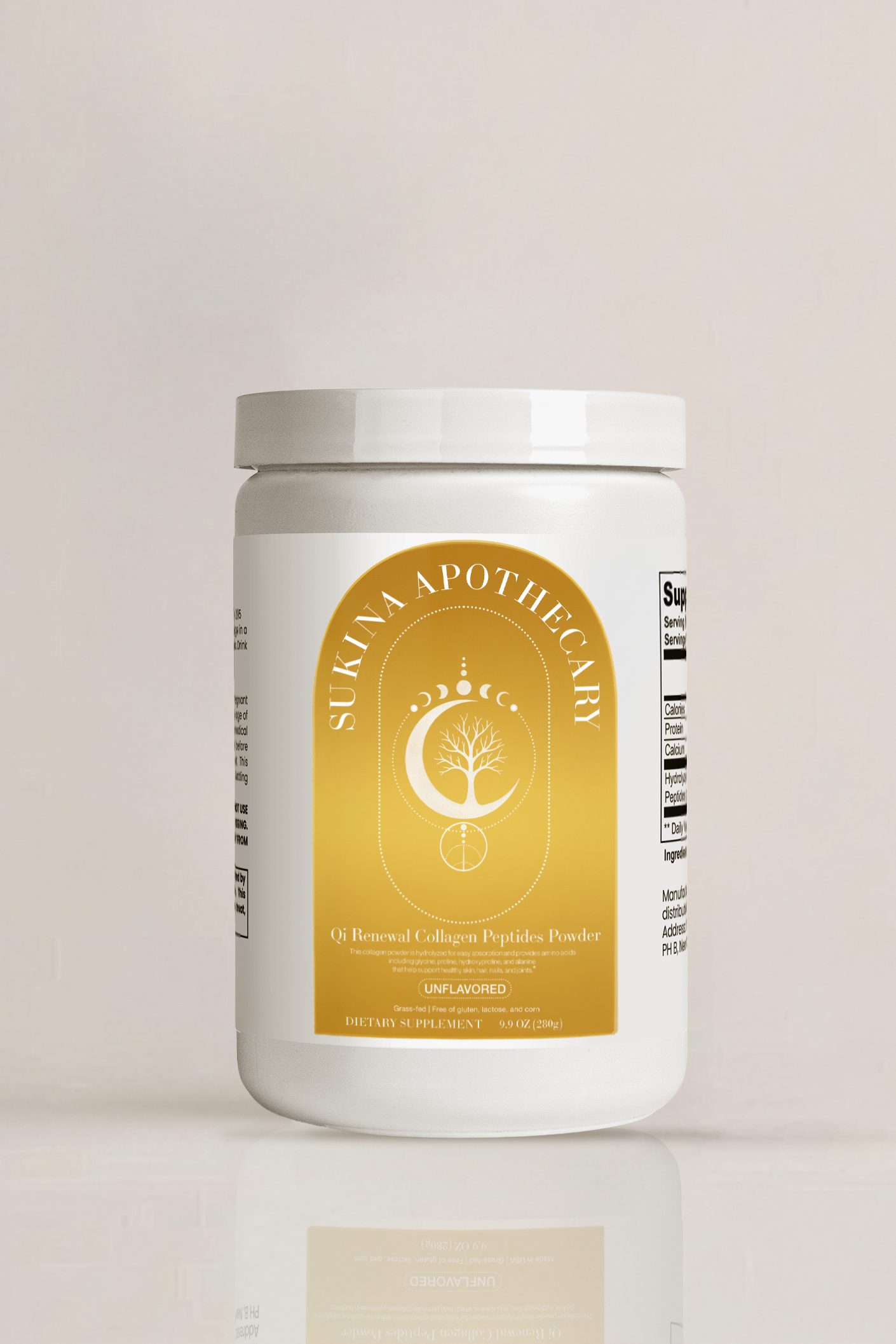 Qi Renewal Unflavored Collagen Peptides Powder